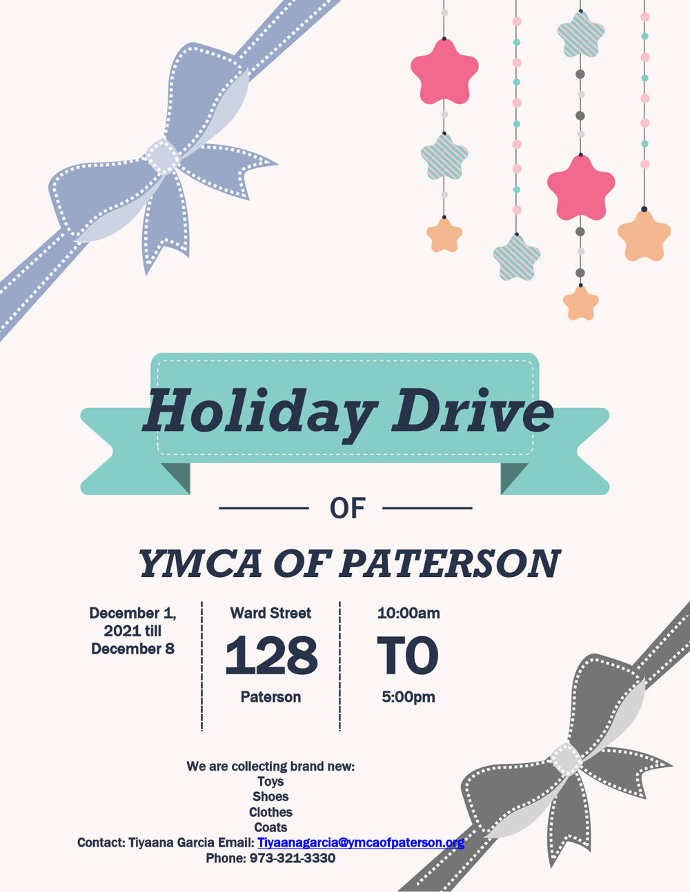 YMCA of Paterson Holiday Drive flyer